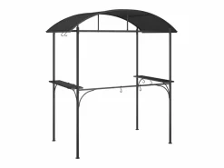 Cenador barbacoa estante lateral acero antracita 220x115x230 cm ES503026^ Online