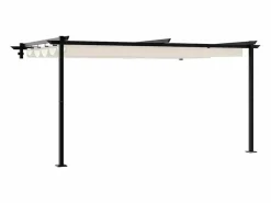 Pérgola|Cenador de pared de acero color