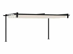 Pérgola|Cenador de pared de acero color
