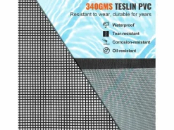 Cercados Y Ocultación|Cerca de Piscina SucceBuy, Cerca Removible de Seguridad Plegable, Barrera de Piscina Excavada, 1,21x14,63 m, 340 g/m², para Protección de Niños y Animales