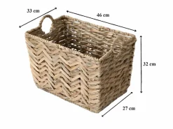 Cesta alta de jacinto de agua - L46cm x A32 cm^Calicosy Outlet