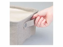Cesta de almacenamiento rectangular 22x34cm de papel trenzado^Calicosy New