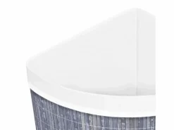 Cesto De Ropa|Cesta de lavandería esquinera de bambú 60 L