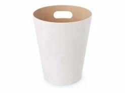Umbra Cesta de madera con asas de transporte Blanco Hot