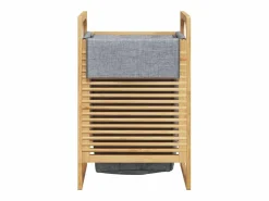 Cesta de ropa con bolsa 32x30x36,5 cm bambú^ Clearance