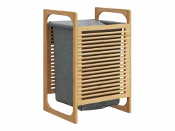 Cesta de ropa con bolsa 32x30x36,5 cm bambú^ Clearance