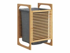 Cesta de ropa con bolsa 32x30x36,5 cm bambú^ Clearance