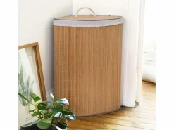 Cesta de ropa de esquina de bambú - H60 cm^Calicosy Best