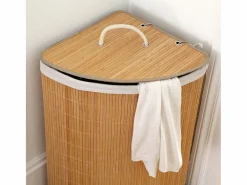 Cesta de ropa de esquina de bambú - H60 cm^Calicosy Best