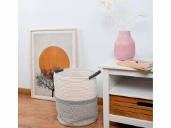 Cesta multiusos MOA Vinthera blanco/ Ø31x38 cm^ Hot