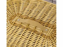 Cesta para la colada con tapa, mimbre natural, 100 l de capacidad, ideal para dormitorio y baño (51 x 38 x 57 cm)^ Best