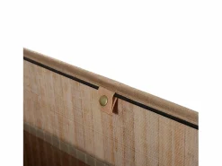 Cesto De Ropa|Cesta para la colada de 100 l con tapa, bolsa de lona de bambú, color natural (52 x 32 x 63 cm)
