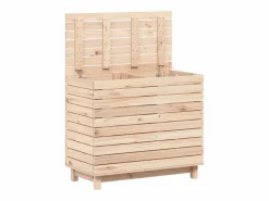 Cesta para la ropa 88,5x44x76 cm madera maciza de pino Marru00f3n Online