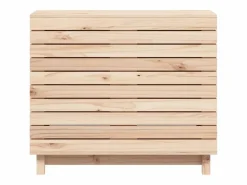 Cesta para la ropa 88,5x44x76 cm madera maciza de pino Marru00f3n Online