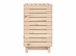 Cesta para la ropa 88,5x44x76 cm madera maciza de pino Marru00f3n Online