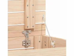 Cesta para la ropa 88,5x44x76 cm madera maciza de pino Marru00f3n Online