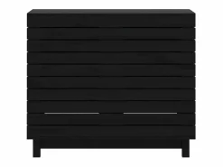 Cesta para la ropa 88,5x44x76 cm madera maciza de pino^ Best