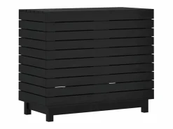 Cesta para la ropa 88,5x44x76 cm madera maciza de pino^ Best