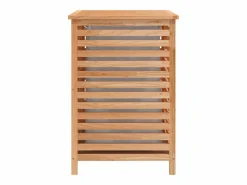 Cesta para la ropa 45x45x65 cm Madera maciza de nogal^ Outlet