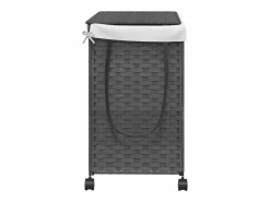 Cesto De Ropa|Cesta para ropa con ruedas 60x35x60,5 cm resina tejida