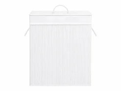 Cesto De Ropa|Cesta para ropa de una sola sección de bambú 83 L