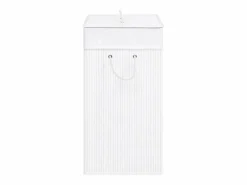 Cesto De Ropa|Cesta para ropa de una sola sección de bambú 83 L