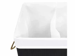 Cesto De Ropa|Cesta para ropa sucia de 2 secciones de bambú de 72 L