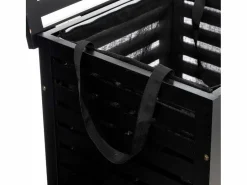 5five Cesto de la ropa de bambú 65 L Negro Outlet