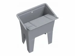 Cesto de ropa sucia 59x41x75 cm resina Gris Online