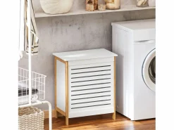 Cesto para la Colada,Canasto para la Ropa Sucia,Amario para Baño,FSS66-WN ES^Sobuy Online
