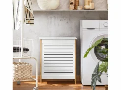 Cesto para la Colada,Canasto para la Ropa Sucia,Amario para Baño,FSS66-WN ES^Sobuy Online