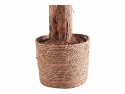 Cesto para plantas artificiales esparto natural marrón Ø26cm Adec Marru00f3n