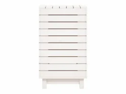 Cesto para ropa 44x44x76 cm madera maciza de pino Blanco Sale