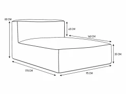 Chaise longue de jardín de tela - - NOUMARA de^MYLIA Hot