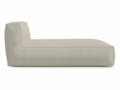 MYLIA Chaise longue de jardín en tela bouclé - - NOUMARA de Beige Clearance