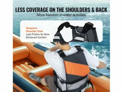 Deportes Náuticos|Chaleco Salvavidas para Deportes Acuáticos SucceBuy - 96N PFD de Flotabilidad para Hombres y Mujeres, Talla L