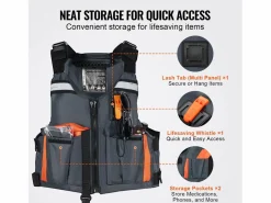 Deportes Náuticos|Chaleco Salvavidas para Deportes Acuáticos SucceBuy - 96N PFD de Flotabilidad para Hombres y Mujeres, Talla L