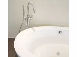Charme II columna de suelo mecánica para bañera isla Acabado inox^Essebagno Clearance