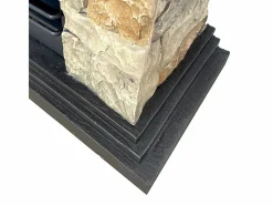 Chimenea|Chimenea|Chimenea de bioetanol Biochimenea de suelo Belluno efecto piedra artificial L105xD38xH100