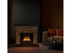 Chimenea|Chimenea|Chimenea de bioetanol Biochimenea de suelo Belluno efecto piedra artificial L105xD38xH100