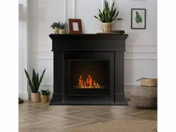 Chimenea|Chimenea|Chimenea de bioetanol biochimenea de suelo Cambridge en madera 110x37x102h