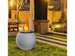 Brasero|Chimenea de bioetanol brasero de suelo para jardín para interior y exterior BOTTICELLI Corda d.40 x h54