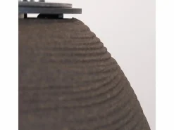 Chimenea de bioetanol, brasero de jardín, de pie, para uso interior y exterior, BOTTICELLI Terra Marrone, d.40 x h.54 Marru00f3n chocolate Hot