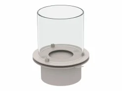 Chimenea de bioetanol, brasero de jardín, de pie, para uso interior y exterior, RAFFAELLO Corda , d.35 x h.55 Beige New