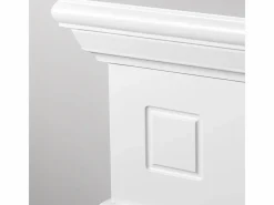 Chimenea de bioetanol Cambridge, de pie, en madera blanca, 110 x 37 x 102 cm.^ Online