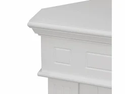 Chimenea|Chimenea|Chimenea de bioetanol de esquina blanca FORD, biochimenea independiente, L110 x P63 x H102
