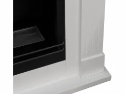 Chimenea|Chimenea|Chimenea de bioetanol de esquina blanca FORD, biochimenea independiente, L110 x P63 x H102