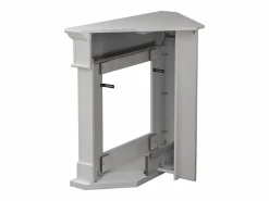 Chimenea|Chimenea|Chimenea de bioetanol de esquina blanca FORD, biochimenea independiente, L110 x P63 x H102
