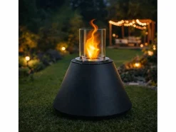 Chimenea de bioetanol de pie STROMBOLI antracita, brasero para interior y exterior, d.60 x h.56^ Discount