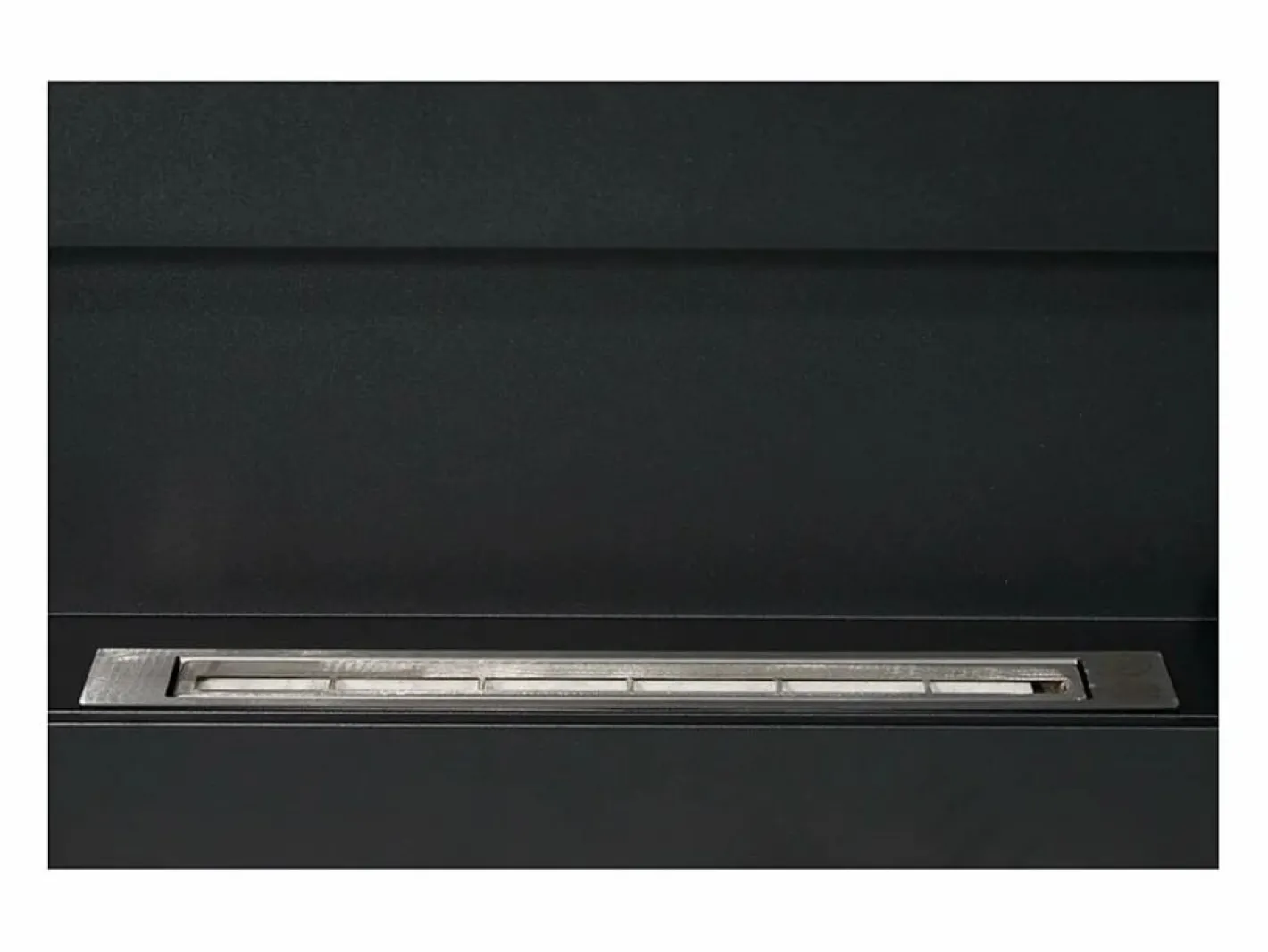 Chimenea|Chimenea|Chimenea de bioetanol de pared Siena Black (largo 90 x fondo 12 x alto 40 cm)